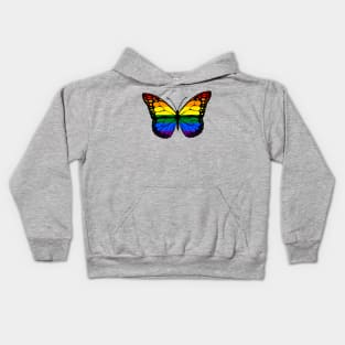 Rainbow Butterfly Kids Hoodie